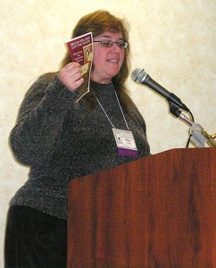 Mary Shafer presents an author marketing session at the Cat Writers Association Annual Conference