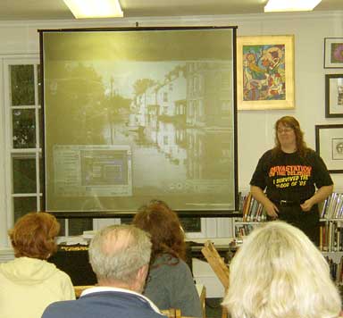 lambertvillepres Mary presents her Flood of '55 talk to the Lambertville Historical Society