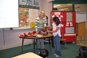 Author Barbara Techel and Frankie the Walk 'n Roll Dog